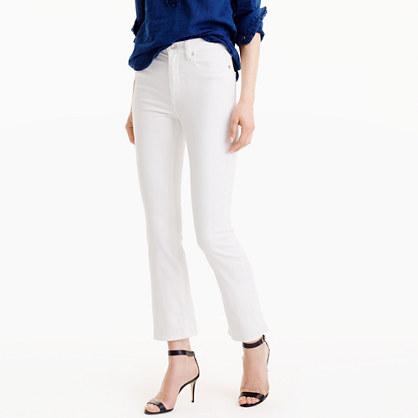 J.Crew Billie demi-boot crop jean in white