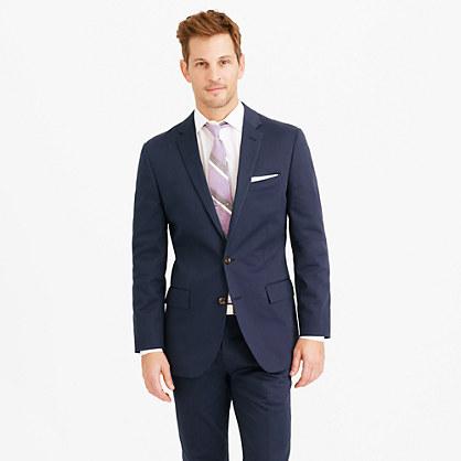 J.Crew Ludlow suit jacket in navy Italian stretch chino