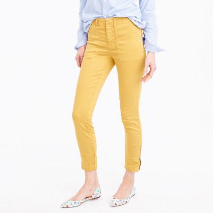 J.Crew Skinny stretch cargo pant with zippers