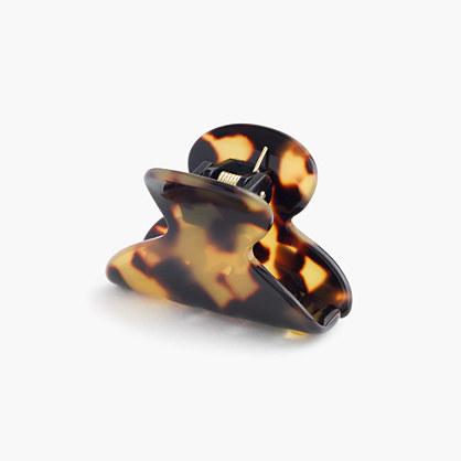 J.Crew Mini hair clip in Italian tortoise