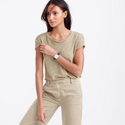 J.Crew Relaxed cool-dye linen T-shirt
