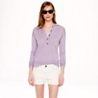 J.Crew Collection featherweight cashmere henley hoodie