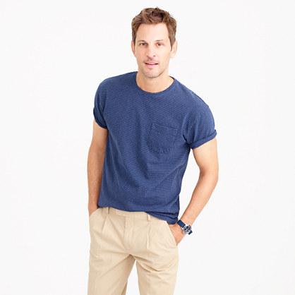 J.Crew Cotton T-shirt in microstripe