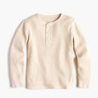 J.Crew Boys' long-sleeve waffle knit henley shirt