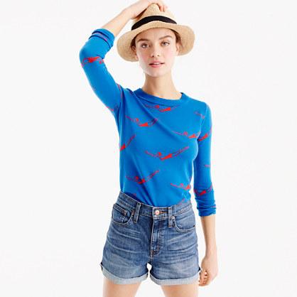 J.Crew Tippi sweater in diver print