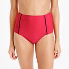 J.Crew High-waist bikini bottom with scalloped trim