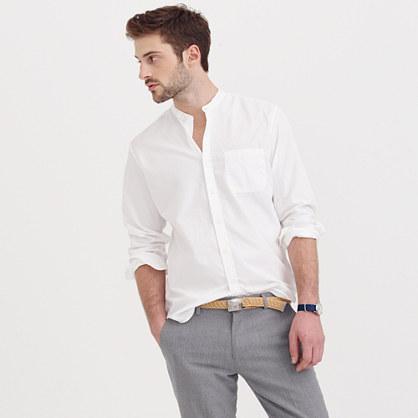 J.Crew Secret Wash band-collar shirt