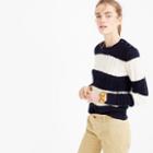 J.Crew Perfect cable sweater in stripe