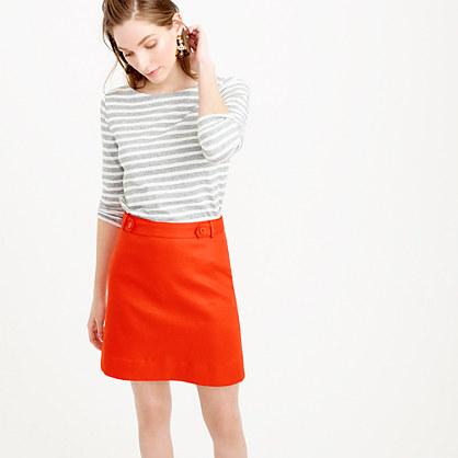 J.Crew Mini skirt in bonded linen