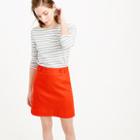 J.Crew Mini skirt in bonded linen