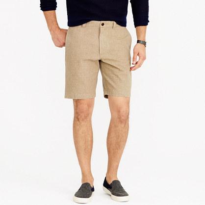 J.Crew 9 Stanton short in neppy twill