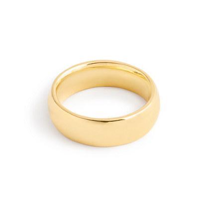 J.Crew 14k gold 6mm rounded band