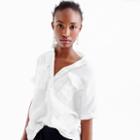 J.Crew Short-sleeve popover in piece-dyed Irish linen