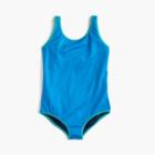 J.Crew Girls' reversible one-piece swimsuit with cut-out