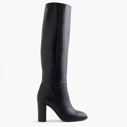 J.Crew High-heel knee boots in leather