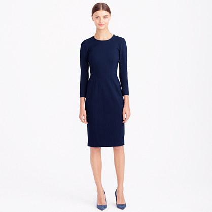 J.Crew Structured knit zip dress
