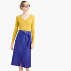 J.Crew Collection A-line midi skirt in Italian wool blend