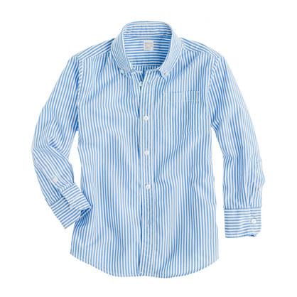 J.Crew Boys' Secret Wash shirt in thin stripe