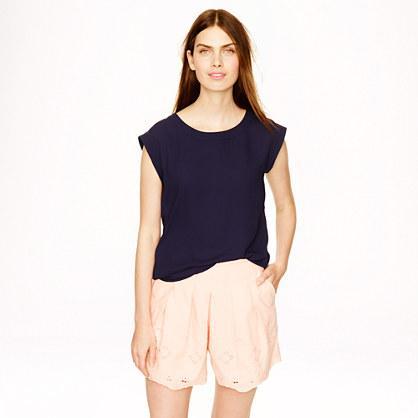 J.Crew Pre-order pleated eyelet skort