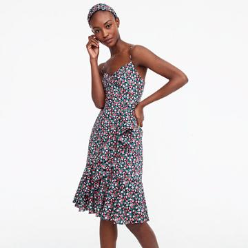 J.Crew Ruffle dress In Liberty&reg; sarah floral