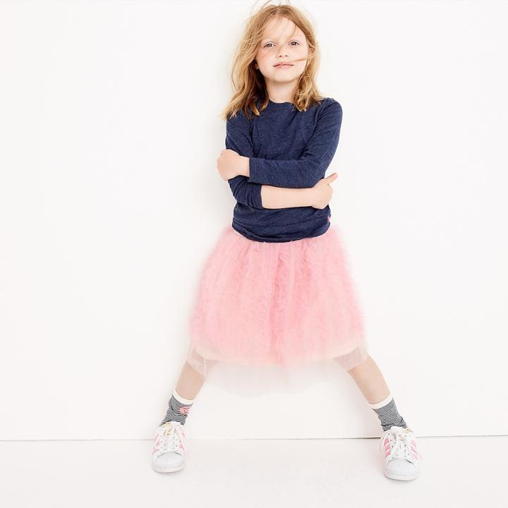 J.Crew Girls' ruffled tulle skirt