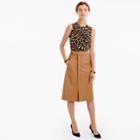 J.Crew Belted A-line skirt