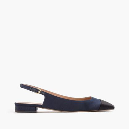 J.Crew Slingback flats in satin