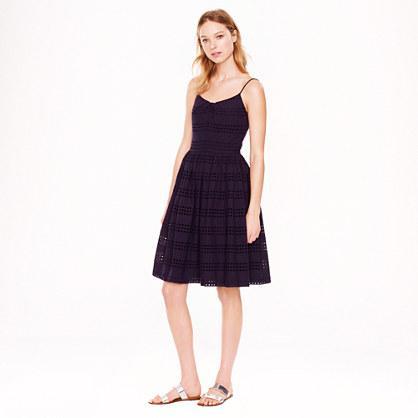 J.Crew Eyelet stripe dress