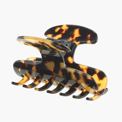 J.Crew Large hair clip in Italian tortoise