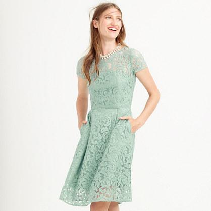 J.Crew Alisa dress in Leavers lace