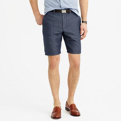 J.Crew 9 club short in striped Irish linen
