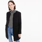 J.Crew Lady coat with fringe trim