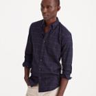 J.Crew Slim brushed twill shirt in black windowpane