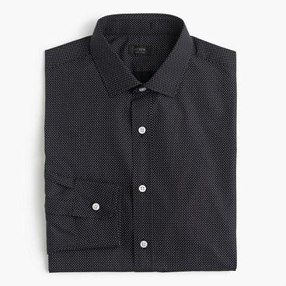 J.Crew Ludlow Slim-fit shirt in deep navy microdot