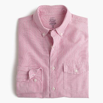 J.Crew Slim lightweight oxford shirt in fuchsia stripe