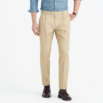 J.Crew Bowery pleated chino pant
