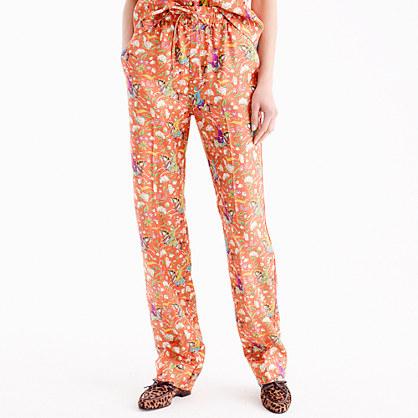 J.Crew Collection Drake's&reg; for J.Crew silk pant