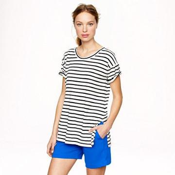 J.Crew Pre-order side-slit tunic in stripe