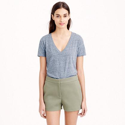 J.Crew Speckled cotton V-neck tee