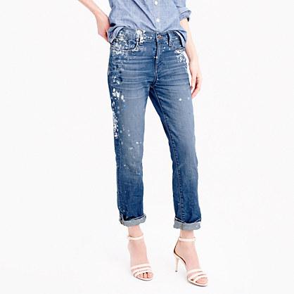 J.Crew Limited-edition slim boyfriend jean in paint splatter