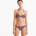 J.Crew Bandeau knot bikini top in watercolor rose print