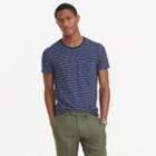 J.Crew Wallace & Barnes T-shirt in medium indigo stripe