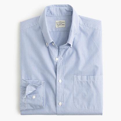 J.Crew Secret Wash shirt in grape fine stripe