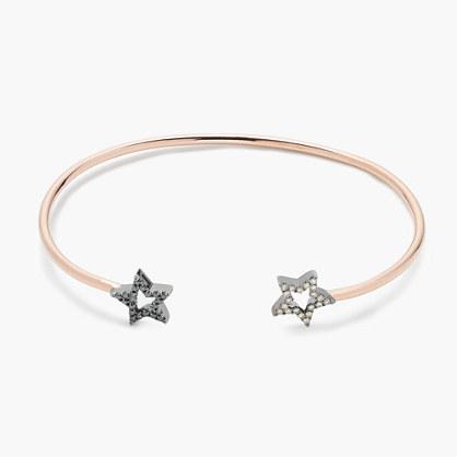 J.Crew Rosa de la Cruz London™ 18k gold and diamond double star bracelet