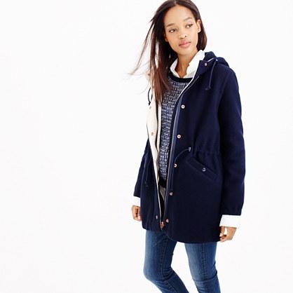 J.Crew Stadium-cloth anorak coat