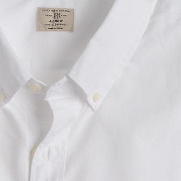 Secret Wash button-down shirt in white