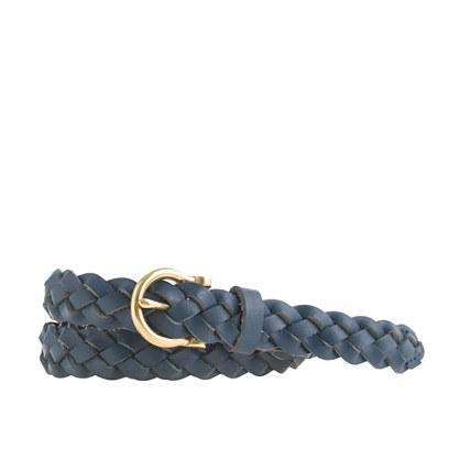 J.Crew Braided leather belt