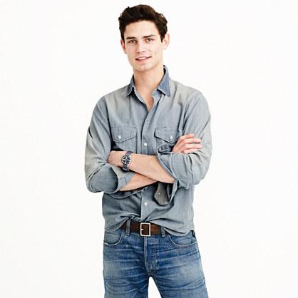 J.Crew Chimala® chambray workshirt