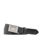 J.Crew Classic leather belt with removable silver-plated buckle