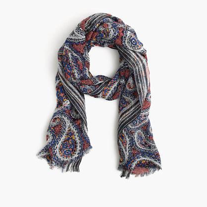J.Crew Mixed paisley scarf